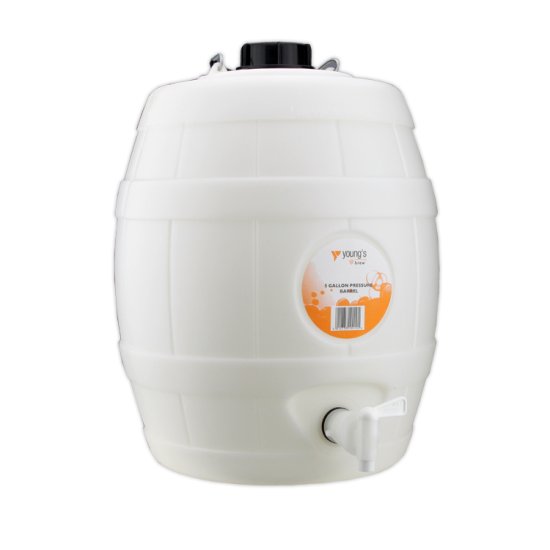 5 Gal Basic White Barrel with 8grm Pin valve - Click Image to Close