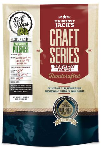 Mangrove Jack's Craft Series NZ Pils- Dry hop - Brewery Pouch 2.2kg (40 Pints) Recipe No.10 - Click Image to Close