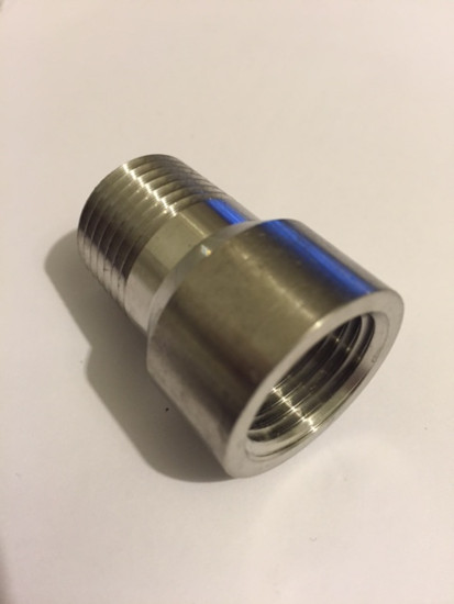 SS Extention 1/2 inch NPT Female x 1/2 inch NPT Male - Click Image to Close
