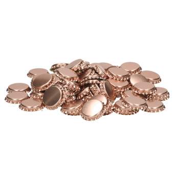 Crown Caps Metallic Pink (100's) - Click Image to Close