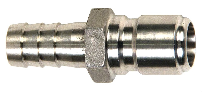 Stainless Steel Male Quick Disconnect 1/2" Barbed - Click Image to Close