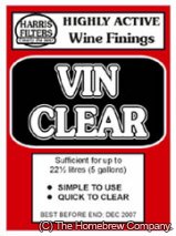 Harris Vin Clear DRY Finings Treats 23 litres - Click Image to Close