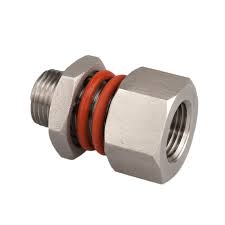 Stainless Steel Cooler Weldless Bulkhead -1/2" NPT - Click Image to Close