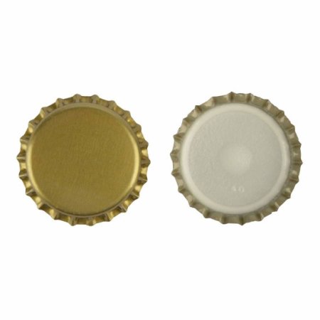 29mm Crown Caps Gold - Foam Inlay (100 Pack)