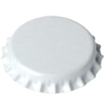 Crown Caps White (100)