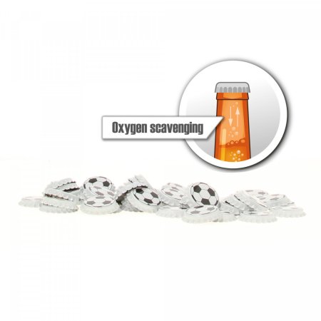 Crown Caps Oxygen Scavenging Football (100's) 26 mm
