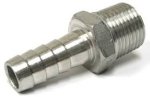 SS 1/2" Barb x 1/2" Male NPT