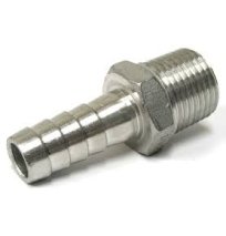 SS 1/2" Barb x 1/2" Male NPT