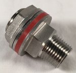 Heavy Duty Weldless Bulkhead - 1/2" MPT x 1/2" FPT