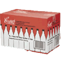 Coopers oxygen barrier plastic bottles 500ml + Caps (24 pack)