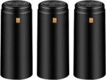 Shrink Capsules Matt Black (30 Pack)