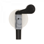 Tap PVC with back nut including 2 seals white/black