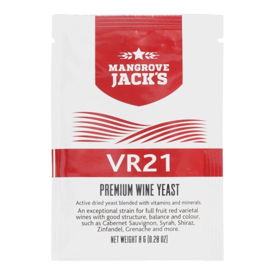 Mangrove Jacks Wine Yeast - VR21 8g (Country Reds) - Click Image to Close