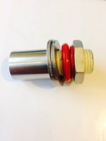 Stainless Steel Cooler Weldless Bulkhead -1/2" NPT