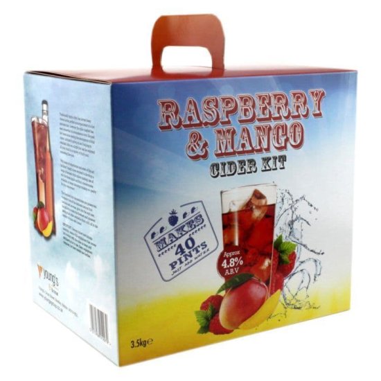 Young's Raspberry And Mango 40 pint / 23L Cider Kit BB 04/23