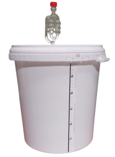 33 Litre Fermentation Vessel With Airlock & Bung - Click Image to Close