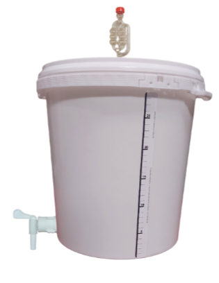 33 Litre Fermentation Vessel, with Tap, Airlock & Bung - Click Image to Close