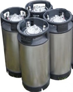A (Four Pack) Fully Refurbished Second Hand Corny Keg (19lt Ball Lock) Grade A - Click Image to Close