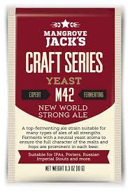 Mangrove Jacks Yeast - M42 - New World Strong Ale Yeast - 10 g - Click Image to Close