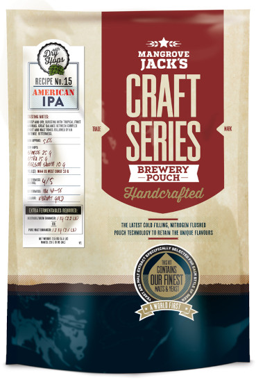 Mangrove Jack's Craft Series American IPA with Dry Hops - 2.5kg (40 Pints) No.15