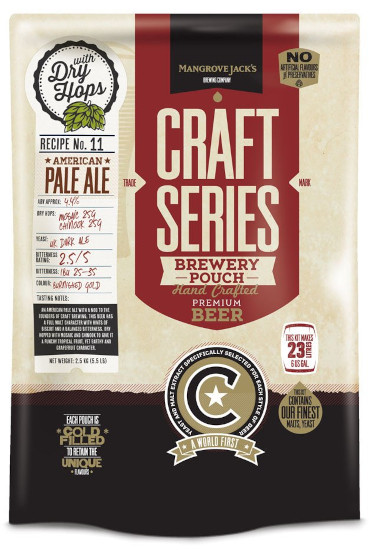 Mangrove Jack's Craft Series American Pale Ale with Dry Hops - 2.5kg (40 Pints) Recipe No.11