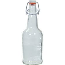 Clear Swing Top Bottles Glass 500ml (12 Pack) Includes Swing Top