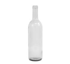 Wine bottles clear glass 75cl (Individual)