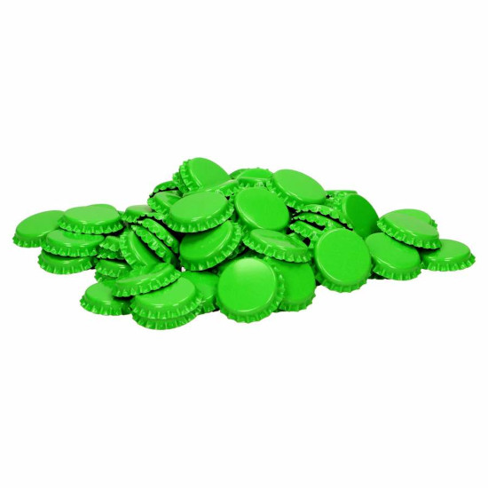 Crown Caps Lime (100's) - Click Image to Close