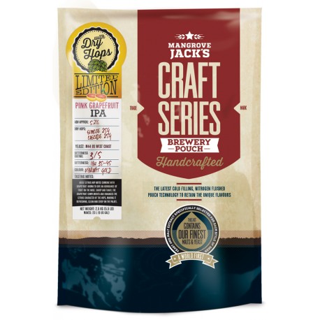 Mangrove Jack's Craft Series Pink Grapefruit IPA with Dry Hops - Limited Edition