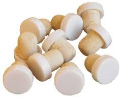 Plastic Top Flanged Corks White (20)