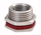 Thru-Wall Bulkhead Fitting - SS (1/2" Female NPT)